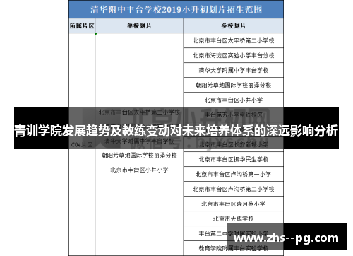 青训学院发展趋势及教练变动对未来培养体系的深远影响分析